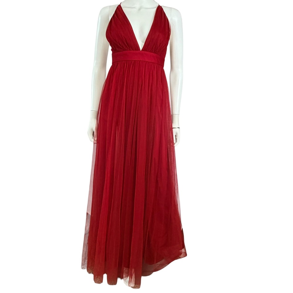 Windsor Y2K Mesh Maxi Dress Empire Waist Formal Evening Prom Fairy Whimsigoth XS